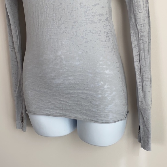 Last DAY Ballerina Burnout Long Sleeve Tee Gray - Picture 5 of 8